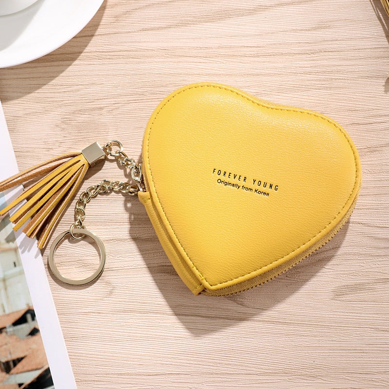 Personalized Key Chain Lovely Heart-shaped Coin Bag Limorista