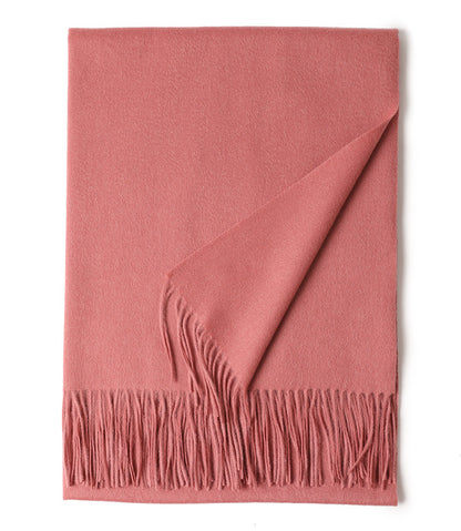 New Solid Color Wool Long Beard Warm Tassel Scarf Thick Limorista