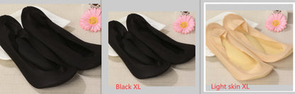 3D Arch Foot Massage Health Care Women Summer Socks Ice Silk Socks Shallow Mouth Silica Gel Invisible Slippers Feet Care Limorista