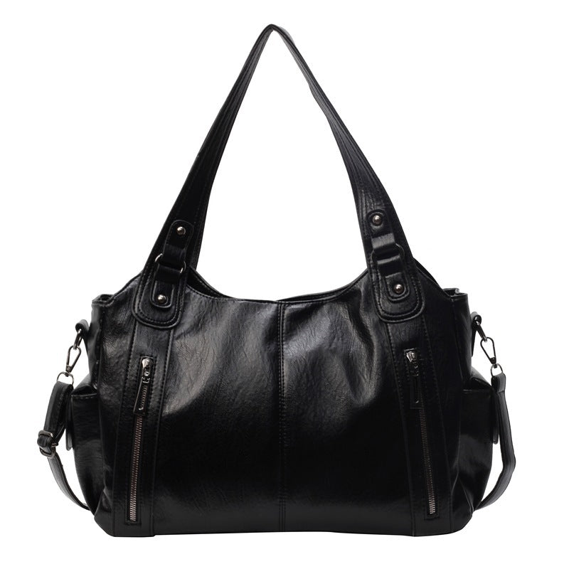 Handbag European And American Retro Solid Color Simple Texture Limorista