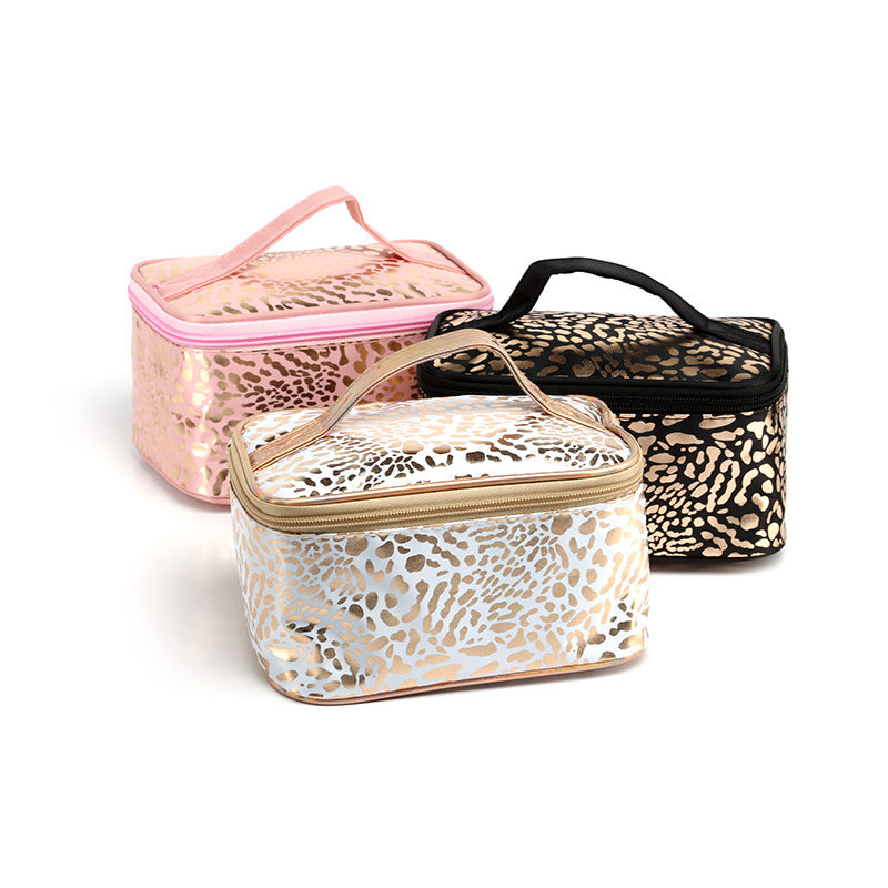 Large Capacity Handbag Leopard Print Cosmetic Bag Limorista