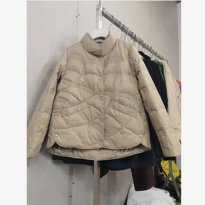 Lightweight Down Jacket Female Loose Lapel Limorista