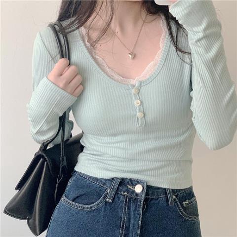 Sweet And Spicy Lace Bottoming Shirt Limorista