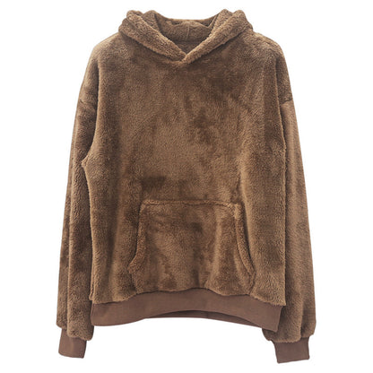 Double-sided Velvet Hooded Sweater Men&