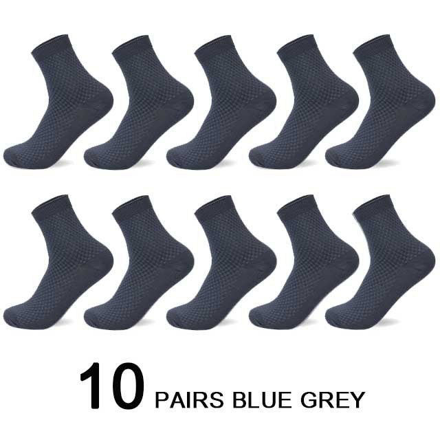 Bamboo Fiber Men Socks Business Breathable Male Limorista