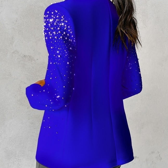 Fashion Casual Bubble Beads Small Suit Women&