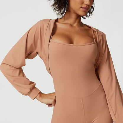 Small Shawl Sports Yoga Sun Protection Top Limorista