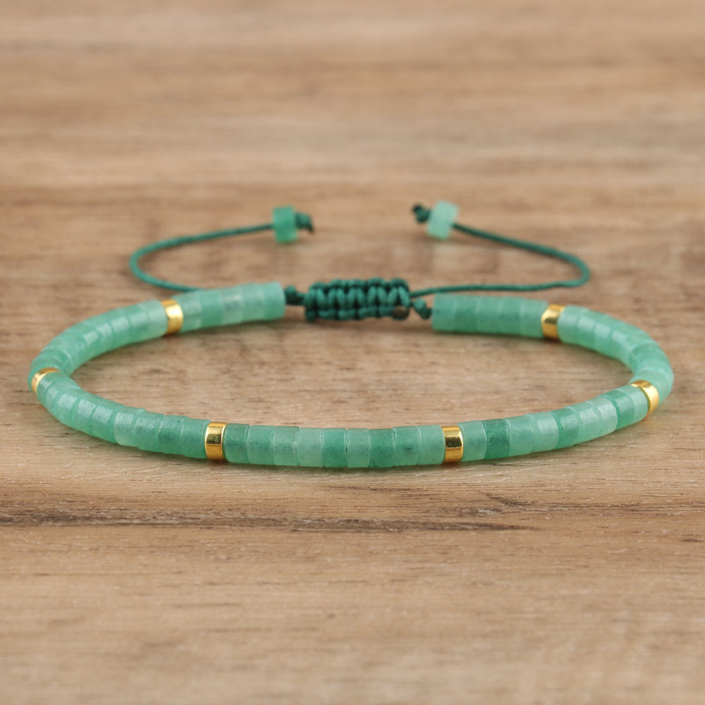 Spacer Beads Beaded Weave Bracelet Women&
