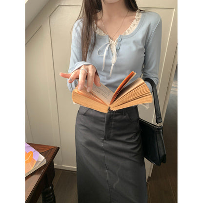 Inner Wear Fleece-lined Thick Short Long Sleeve Bottoming Shirt Limorista