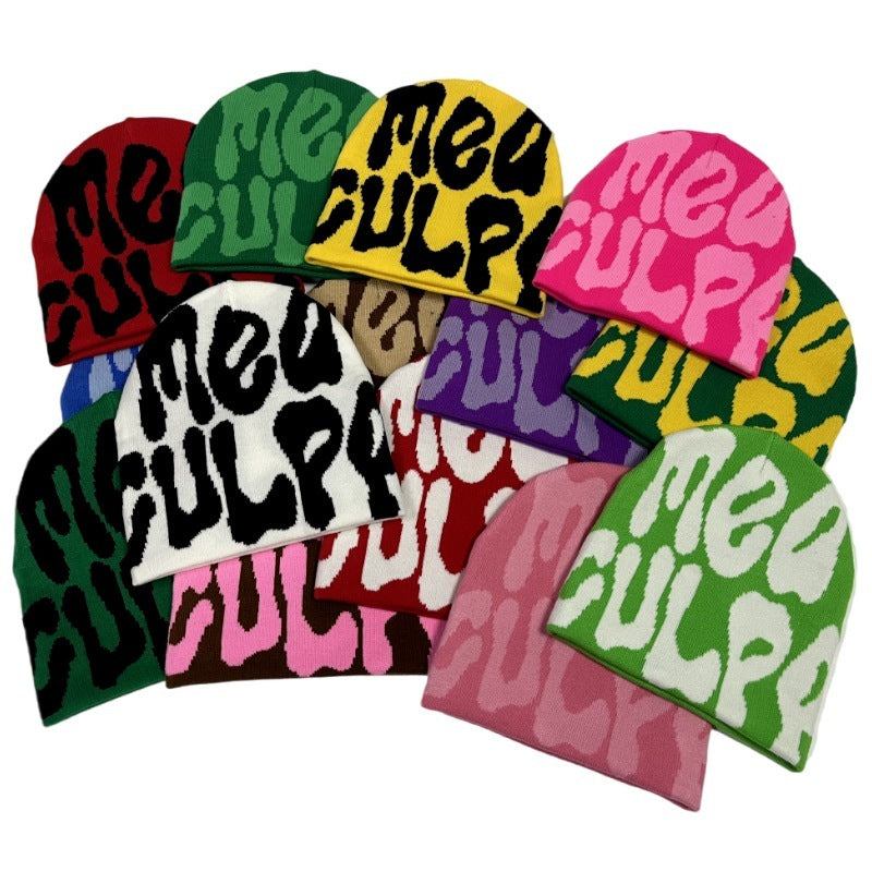 Jacquard Double-sided Acrylic Knitted Hat Without Curling Edges Limorista