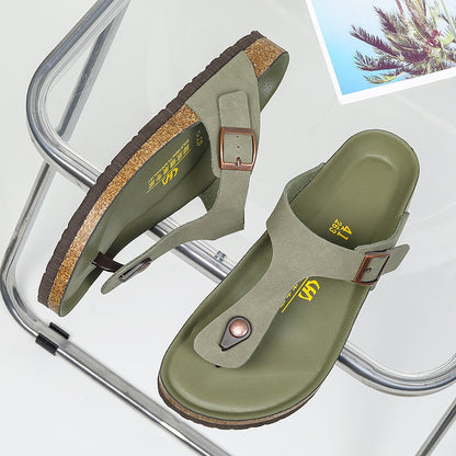 Same Cork Flip-flops Plus Size Outer Wear Limorista