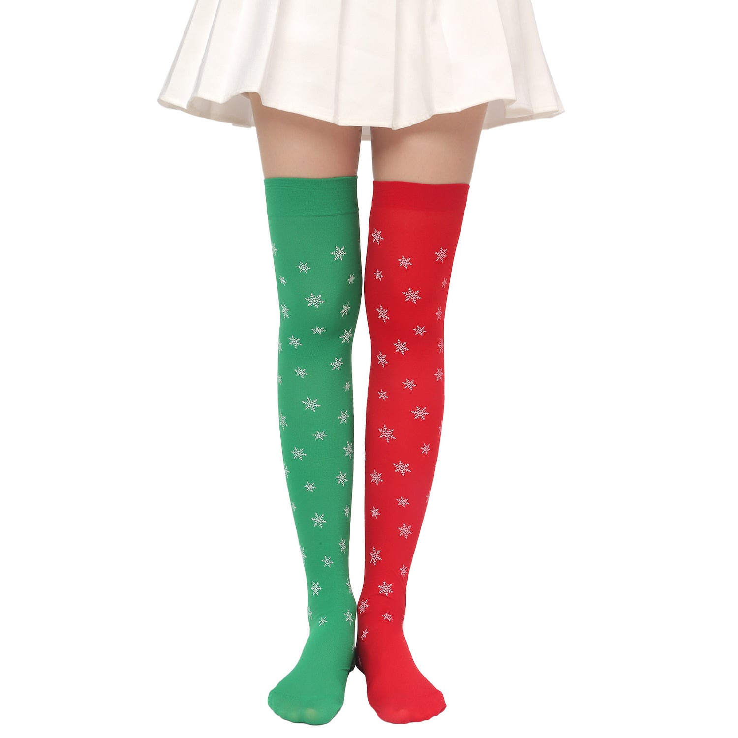 Christmas Plush Doll Knee Socks Bow Stockings Limorista