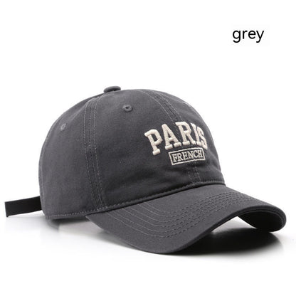 Personalized Washed Letter Embroidered Duckbill Hat Limorista