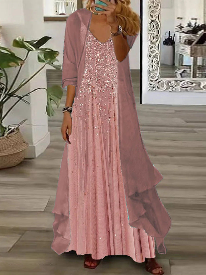 European And American Vacation Spaghetti Straps Long Skirt Indian Style Large Swing Skirt Two-piece Set Limorista