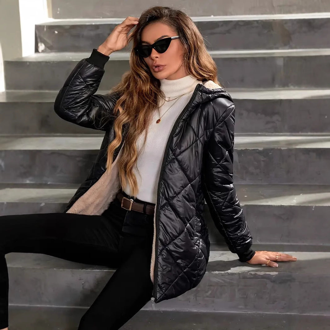 Autumn And Winter Long Sleeves Diamond Lattice Limorista