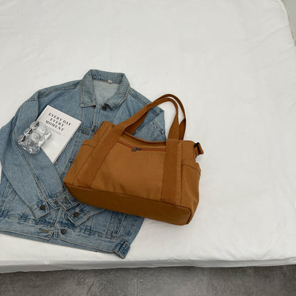 Large Capacity Shoulder Canvas Solid Color Bag For Women Limorista