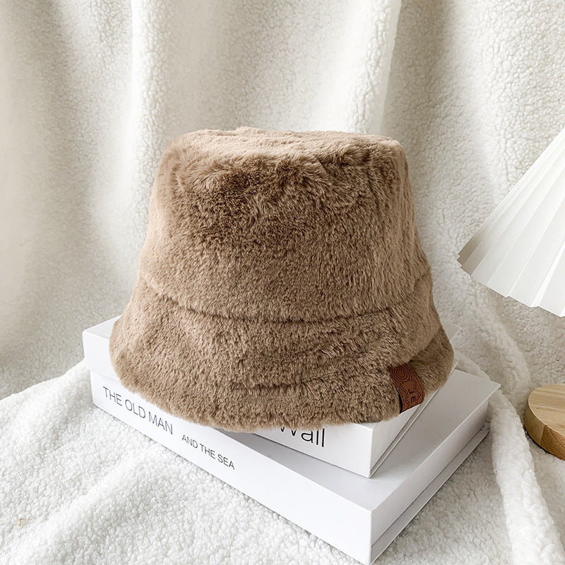 Fleece-lined Warm Face-covering Bucket Hat Limorista