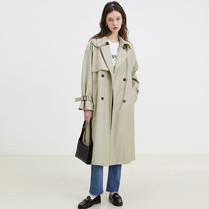 Limorista - New Mid-length Trench Coat For Women