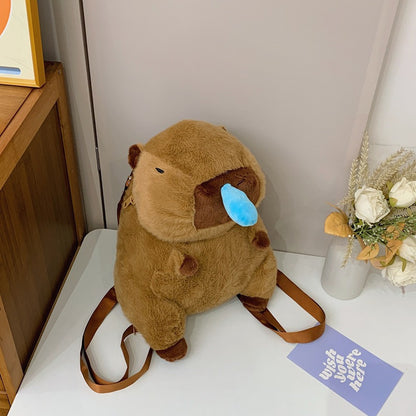 Capybara Backpack Plush Toy Creative Backpack Limorista
