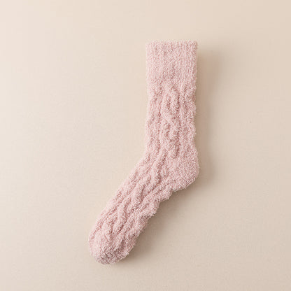 Coral Fleece Socks Women&