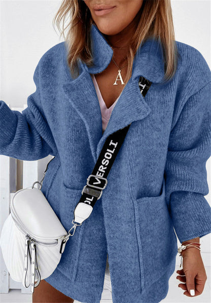 New Product Fashion Print Ladies Woolen Coat Limorista