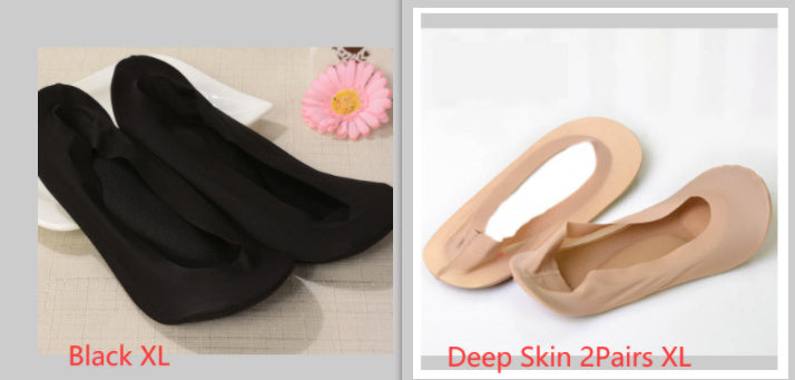 3D Arch Foot Massage Health Care Women Summer Socks Ice Silk Socks Shallow Mouth Silica Gel Invisible Slippers Feet Care Limorista