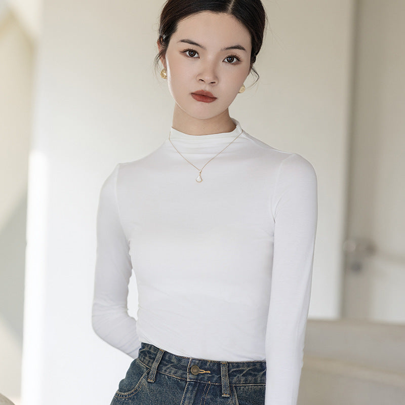 Turtleneck Bottoming Shirt Women&