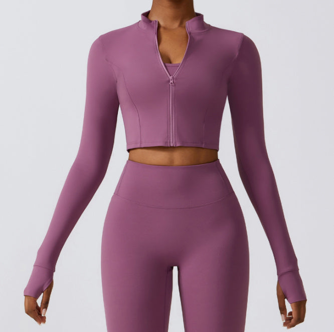 Zipper Outdoor Running Sports Ladies Yoga Jacket Limorista