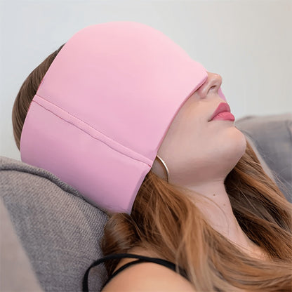 Ice Compress Headache Eye Mask Hat Relief For Migraines, Stress, And Tension Massage Tool Limorista