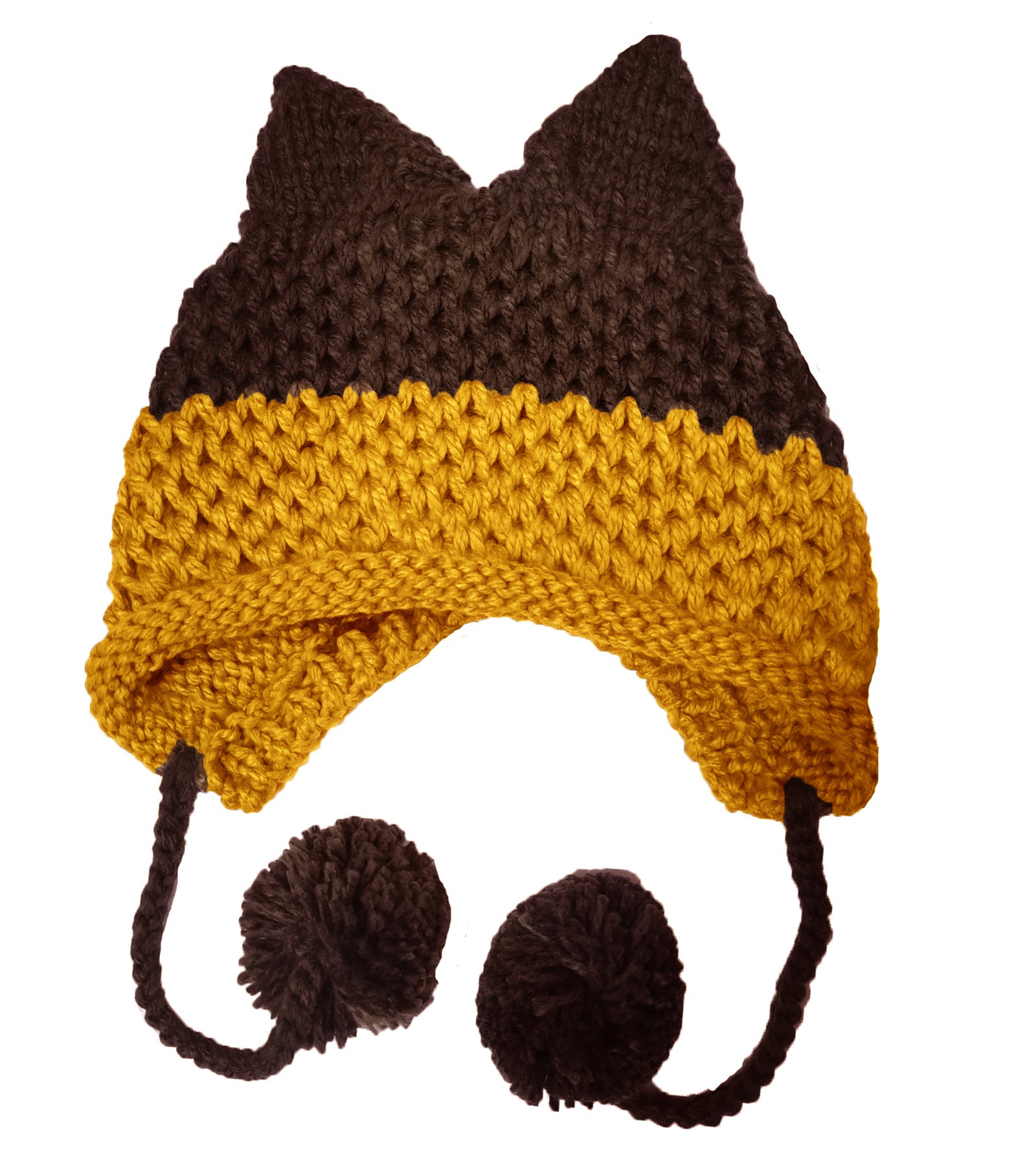 Fox Hat Colorblock Ear Fur Ball Limorista