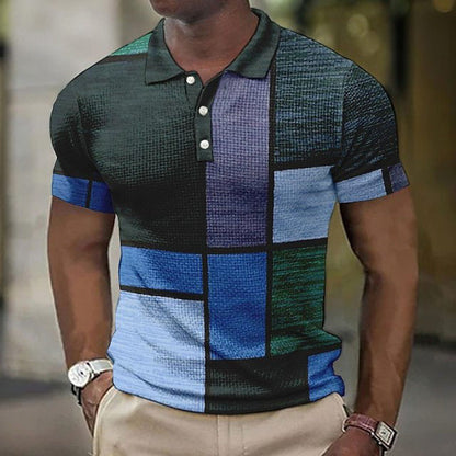 Fashion Digital Printed Plaid Shirt Limorista