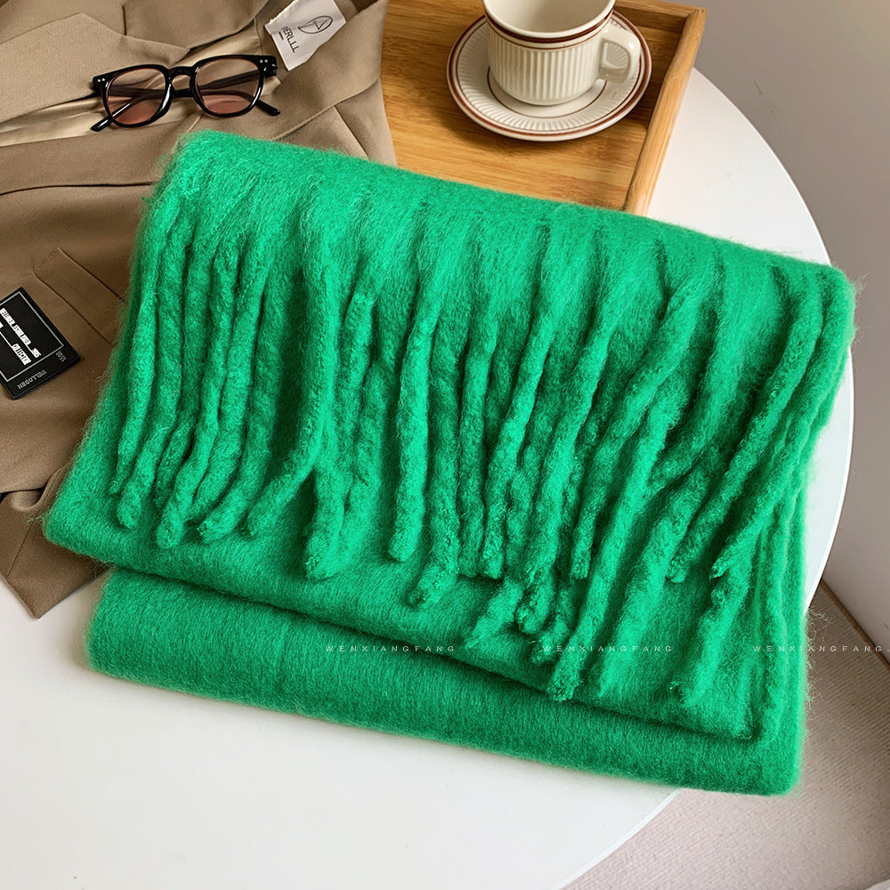 Autumn And Winter All-match Scarf High-grade Thickened Warm Scarf Limorista