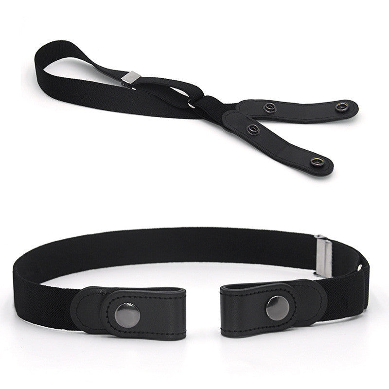 Jeans Belt Seamless Elastic Without Buckle All-match Lazy Belt Limorista