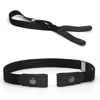 Jeans Belt Seamless Elastic Without Buckle All-match Lazy Belt Limorista