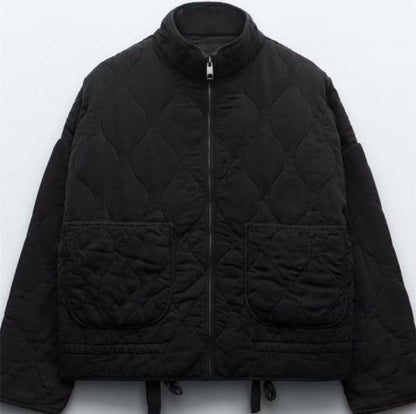 Long Sleeve Zipper Cotton Jacket Limorista