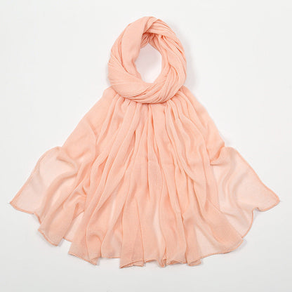 Curling Rayon Wrinkle Scarf Women&