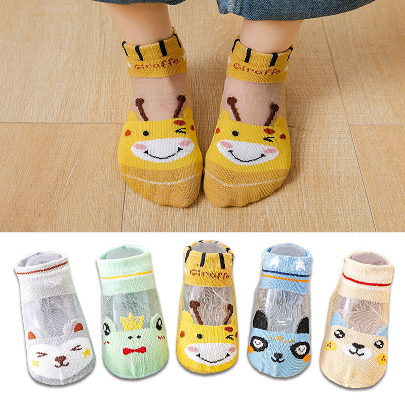 Baby Short Socks Thin Mesh Silk Room Socks Limorista