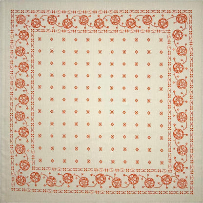 Cotton Vintage Printed Square Scarf Riding Pocket Limorista