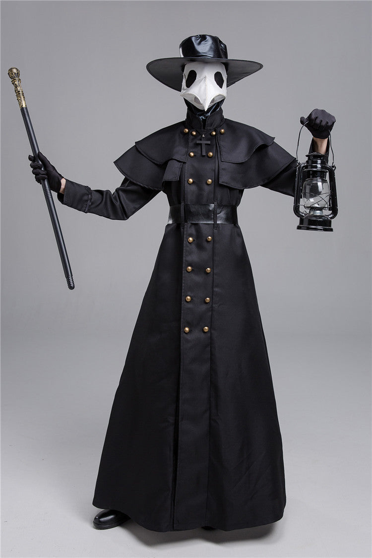 Halloween Dark Dungeon Hero Costume Crow Mouth Plague Doctor Costume Limorista