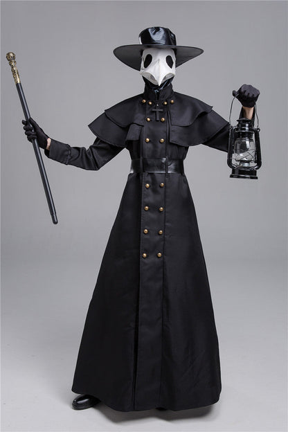 Halloween Dark Dungeon Hero Costume Crow Mouth Plague Doctor Costume Limorista