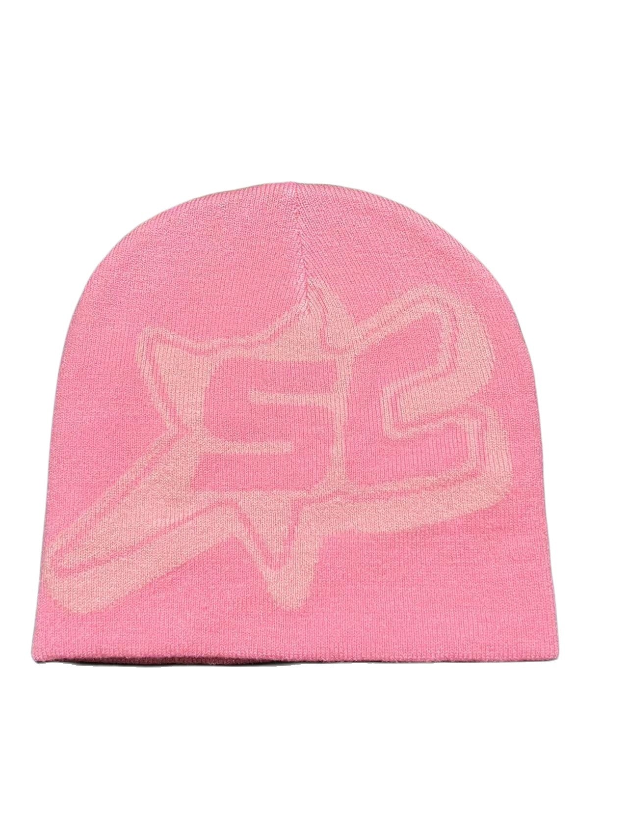 Jacquard Letter SC Trend Knitting Sleeve Cap Limorista