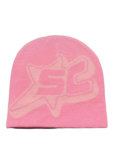 Jacquard Letter SC Trend Knitting Sleeve Cap Limorista