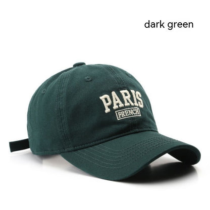 Personalized Washed Letter Embroidered Duckbill Hat Limorista
