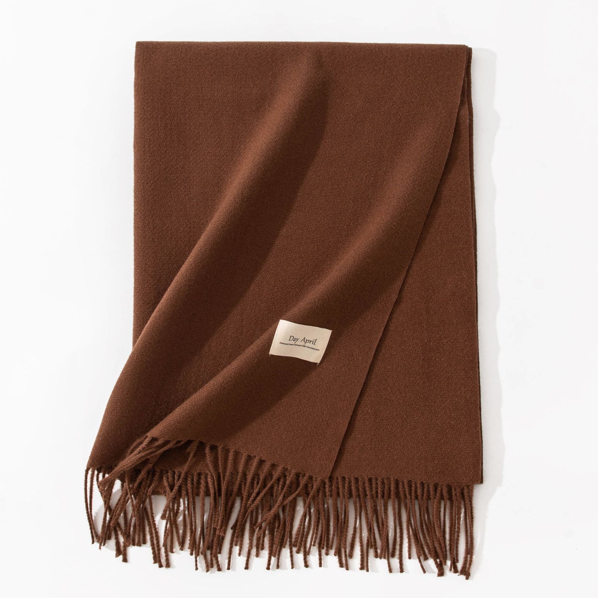 Pure Color Artificial Cashmere Scarf Women&