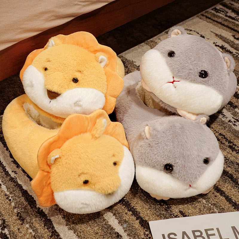 Japanese Cartoon Animal Indoor Warm Slippers Limorista