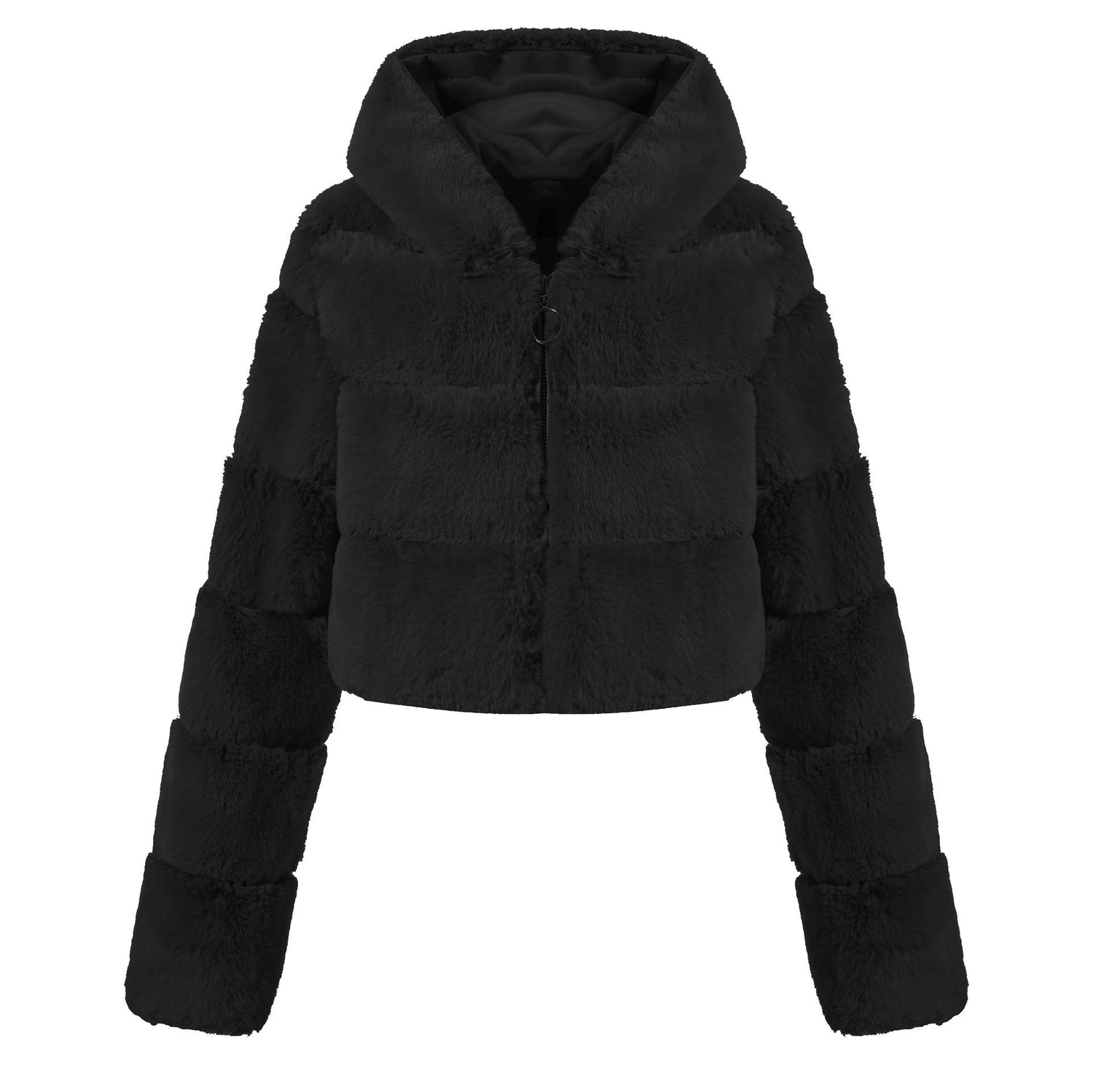 Solid Color Faux Fur Coat Jacket Fashion Limorista