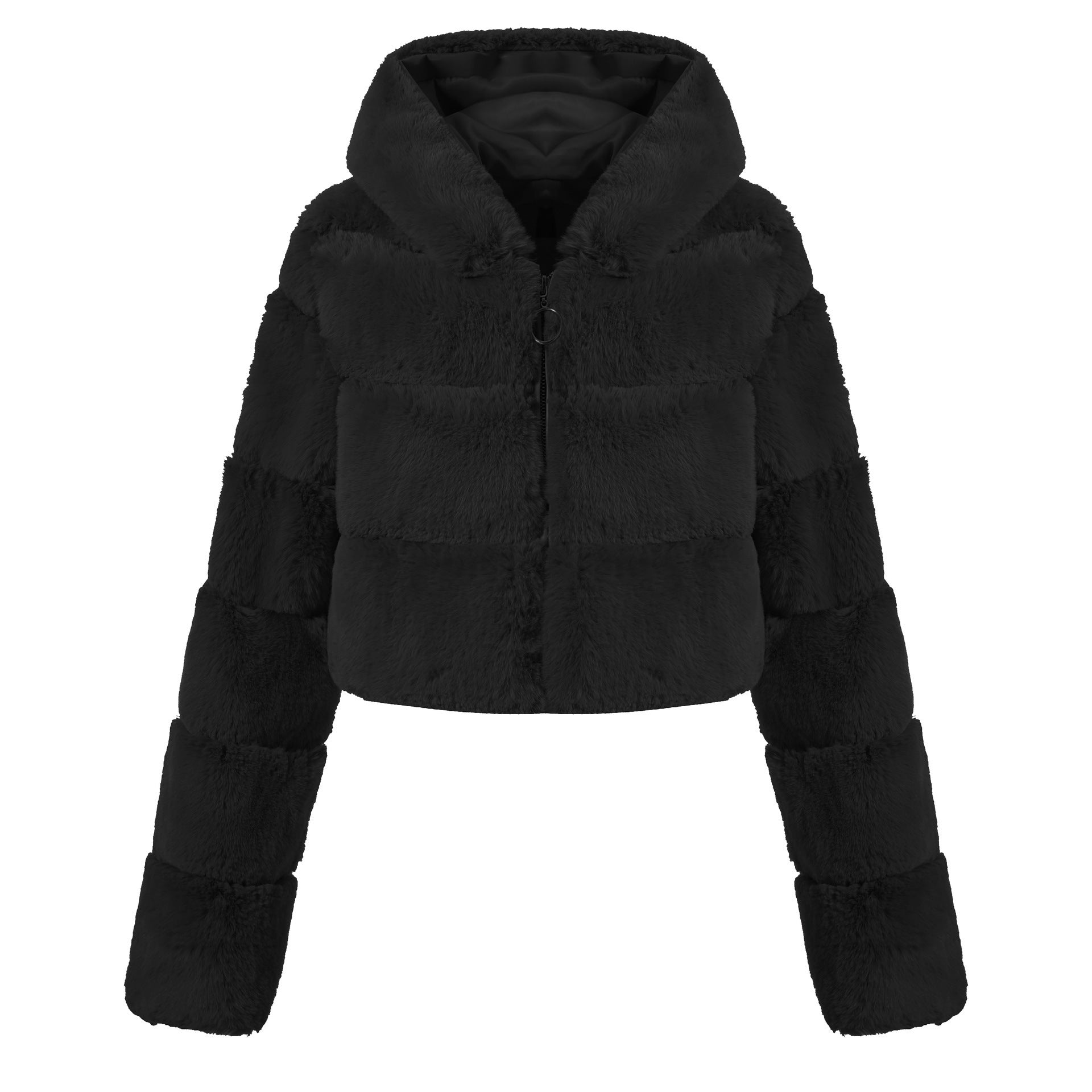 Solid Color Faux Fur Coat Jacket Fashion Limorista