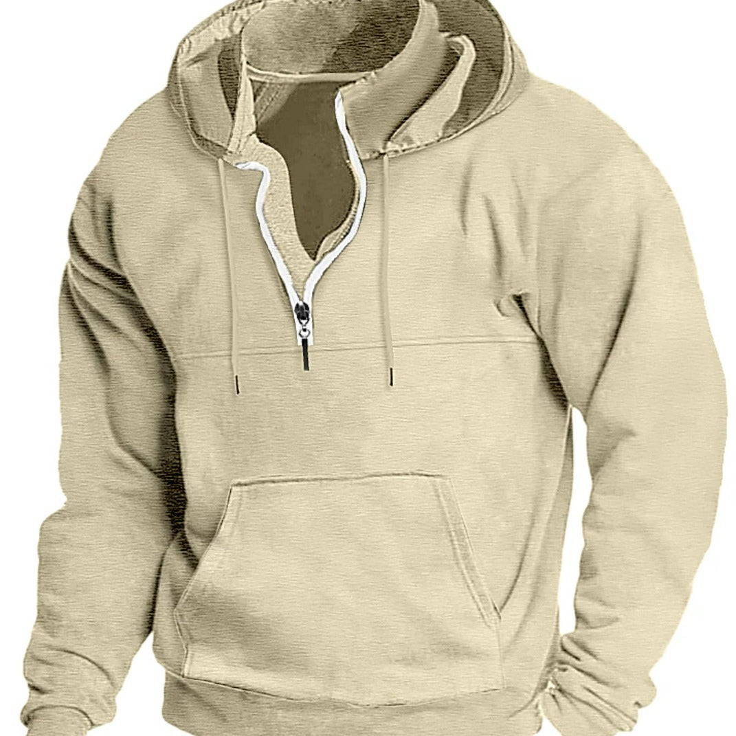 European And American Autumn And Winter New Hooded Sweater Thick Casual Jacket Men Limorista