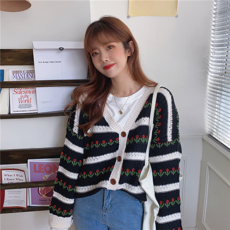 New Style Chain Link Loose Top Sweater Coat Limorista
