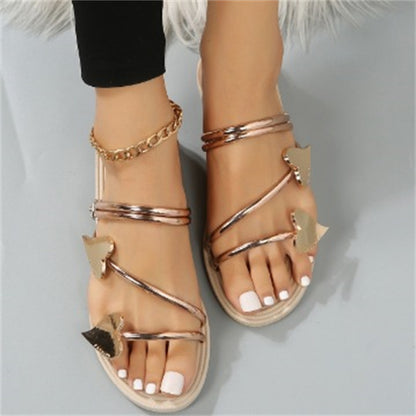 Heart Shape Slippers Summer Flat Love Beach Shoes Women Limorista